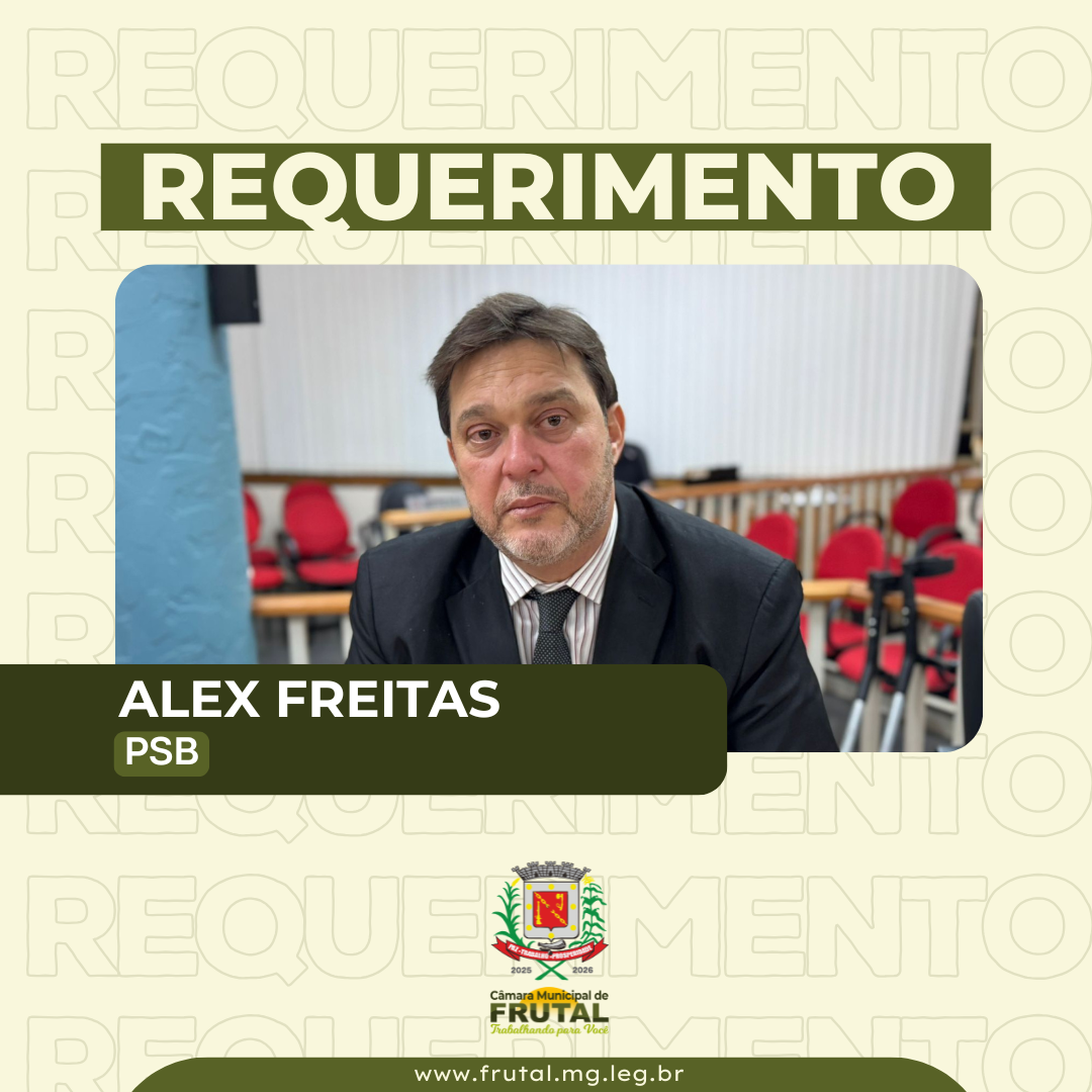 Alex Freitas solicita informações detalhadas sobre contratos entre a Prefeitura e a empresa Sudeste Brasil