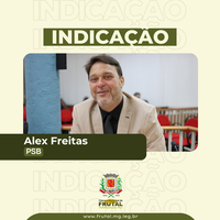 Alex Freitas sugere o nome de “Papa Francisco” para rua ou praça de Frutal