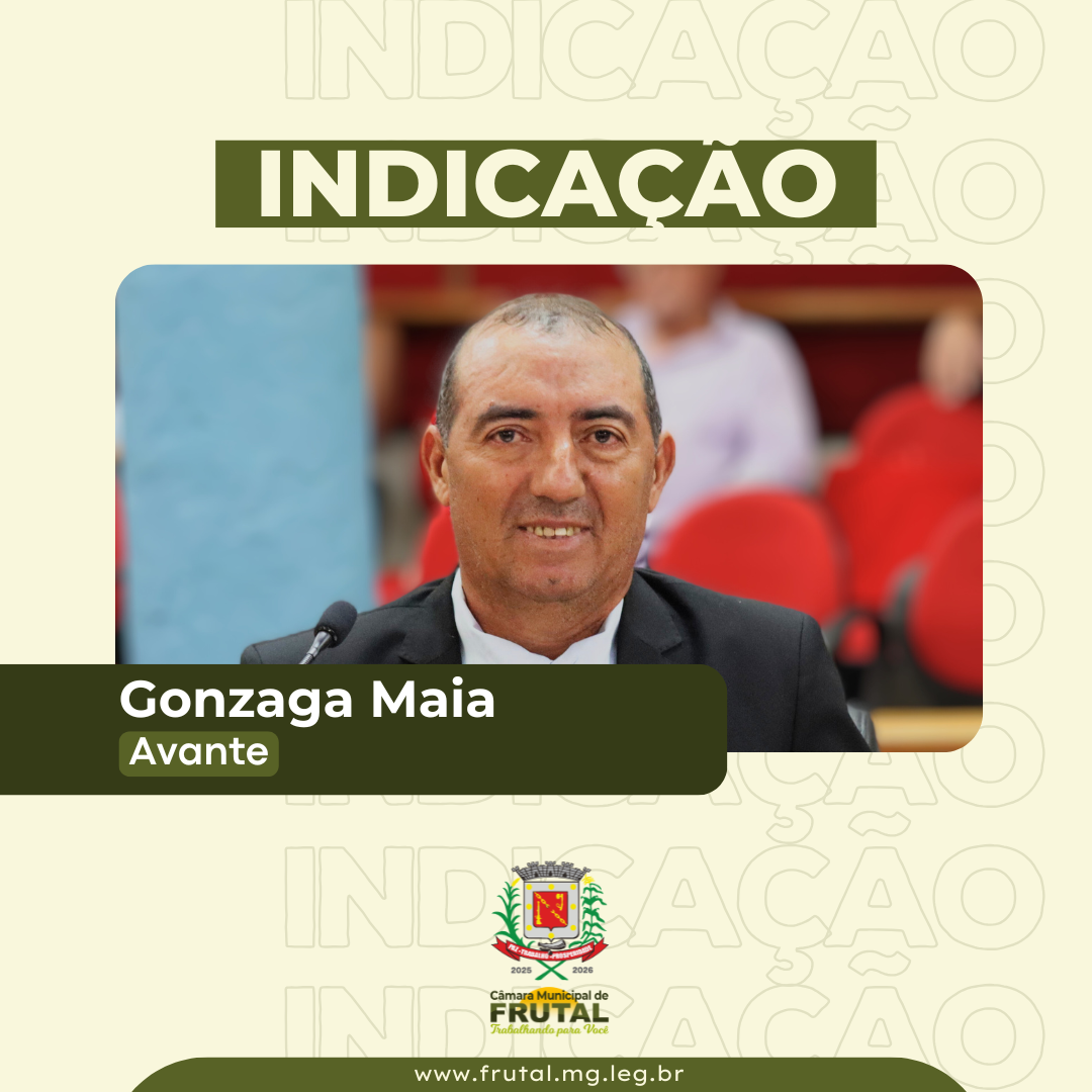 Câmara de Frutal aprova indicação de Gonzaga que pede melhorias na infraestrutura urbana