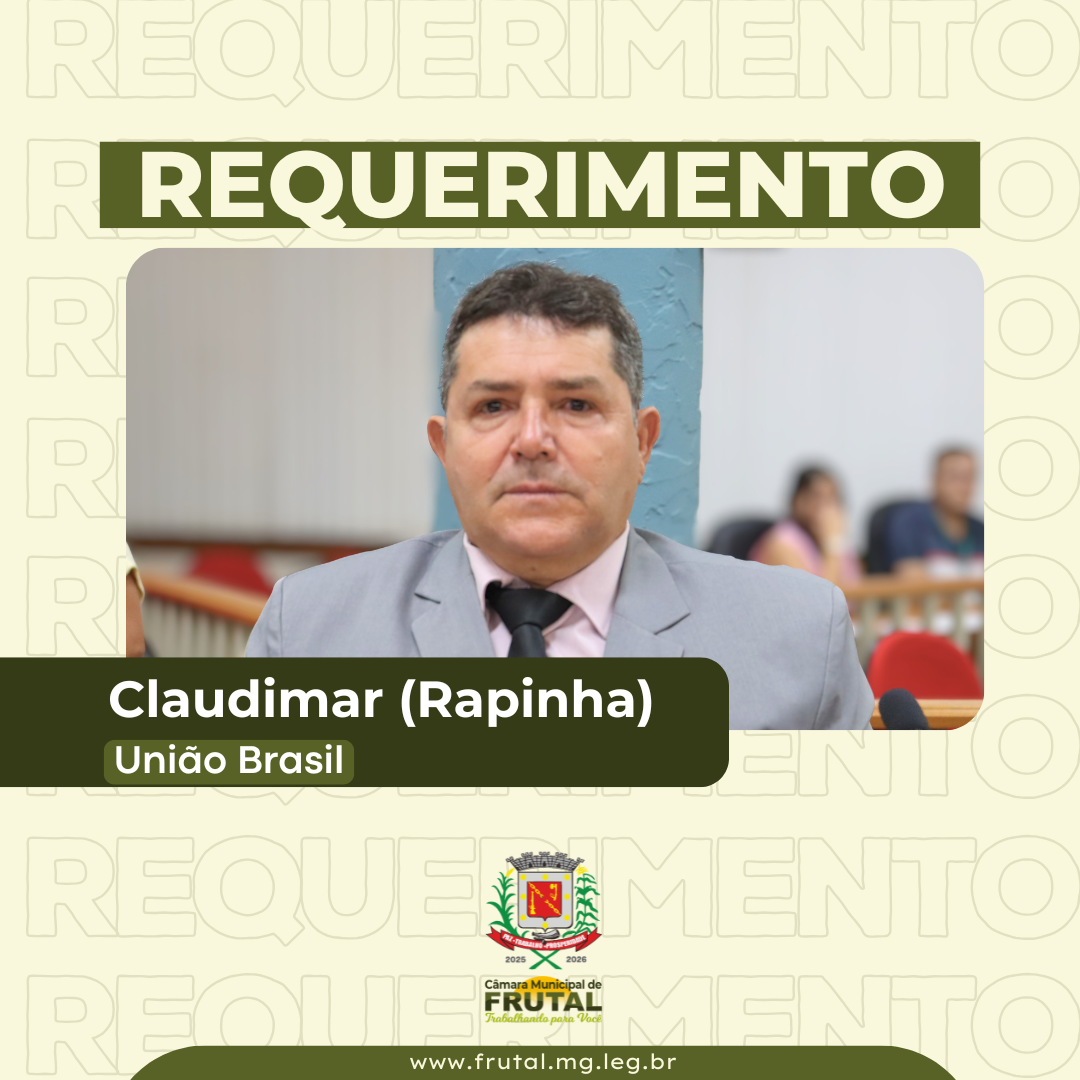 Em requerimento, Rapinha pede informações sobre inclusão de Frutal em programa federal “Agora Tem Especialistas”