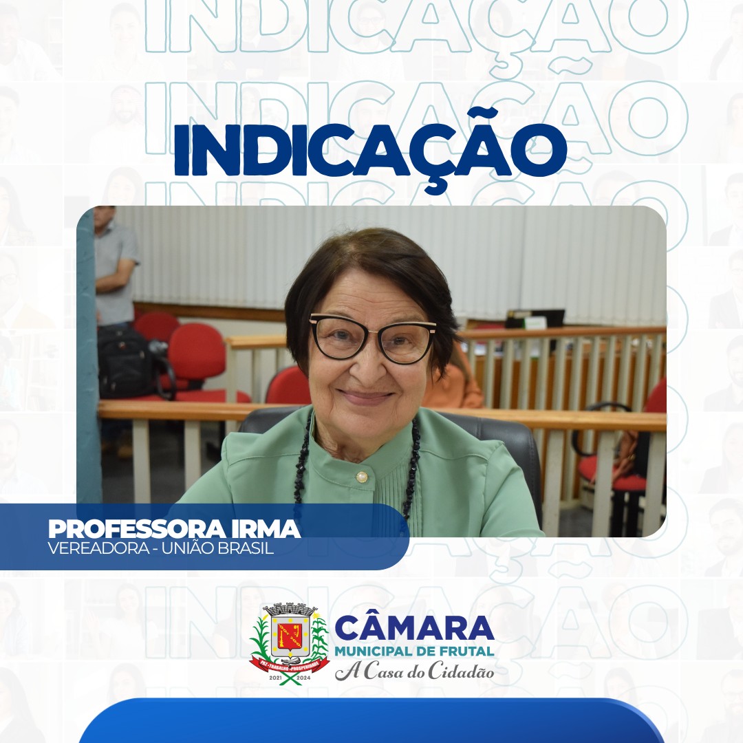 Indicação da Professora Irma pede conclusão de rotatória em frente a UEMG