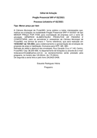 EDITAL DE LICITAÇÃO- Pregão Presencial SRP nº 02/2021