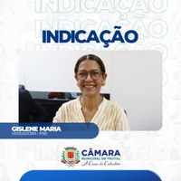 Gislene Maria pede providências sobre rua do bairro Francisco Moron