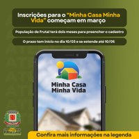 Inscrições para o minha casa minha vida começam em Março