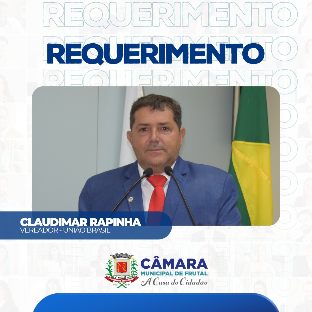 Requerimento de Rapinha pede obra no Cemitério de Frutal