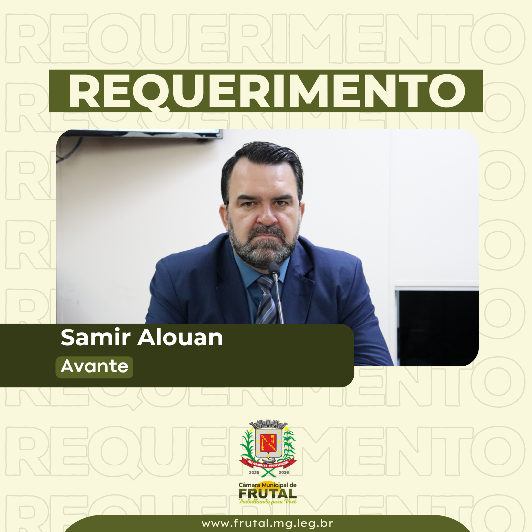 Requerimento de Samir questiona sobre serviços prestados no Cemitério de Frutal