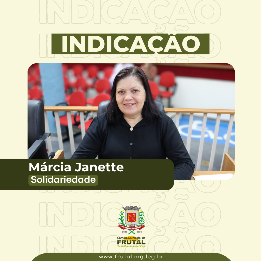 Márcia do Deley requer providências quanto a limpeza e capina das ruas de Aparecida de Minas