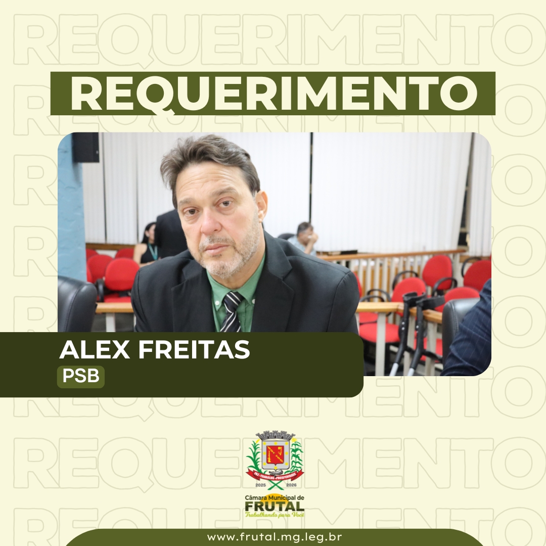 Requerimento do vereador Alex Freitas pede informações sobre servidores comissionados da Fundação Frei Gabriel