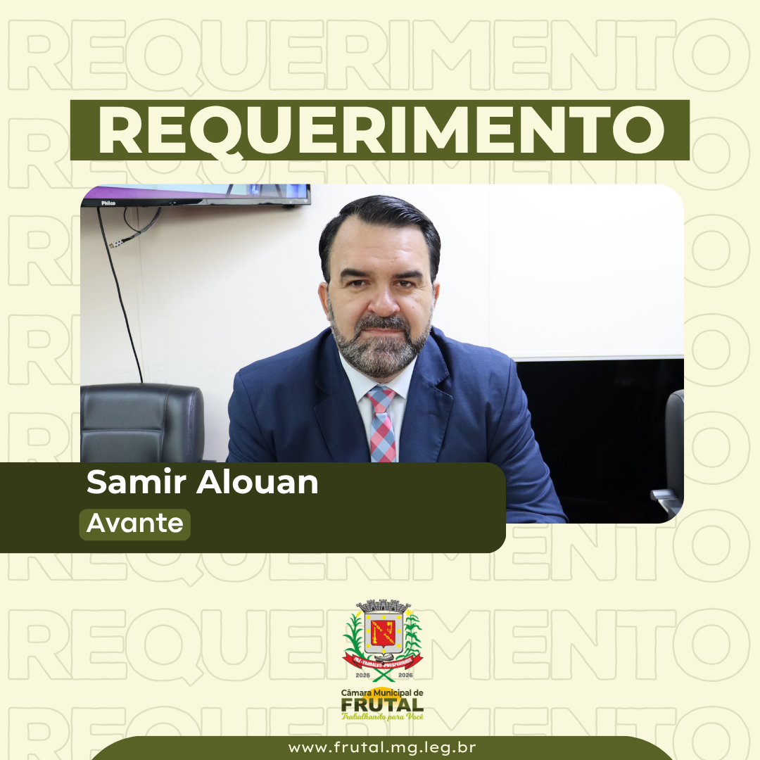 Samir Alouan cobra esclarecimentos sobre reorganização do trânsito e sinalização em Frutal