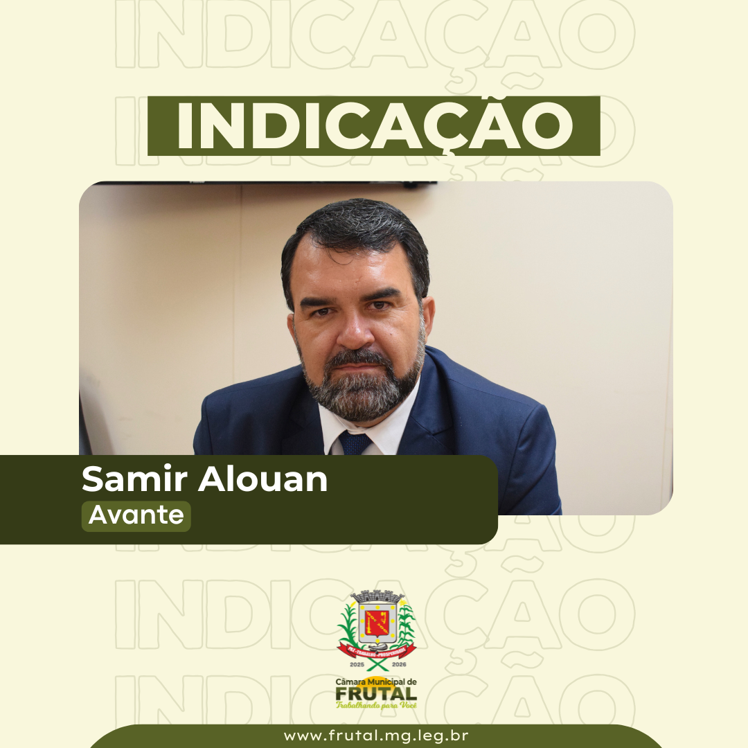 Samir Alouan sugere levantamento e manutenção de galerias pluviais em Frutal