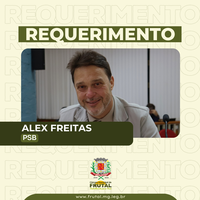 Alex requer parecer jurídico sobre renovação da concessão dos serviços de água e esgoto em Frutal