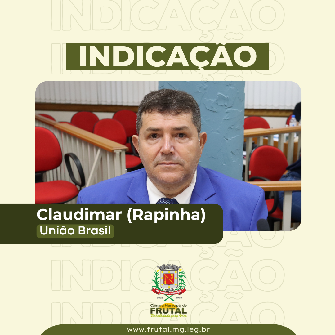 Vereador Rapinha propõe instalação de UPA´s 24 horas em Frutal e no distrito de Aparecida de Minas