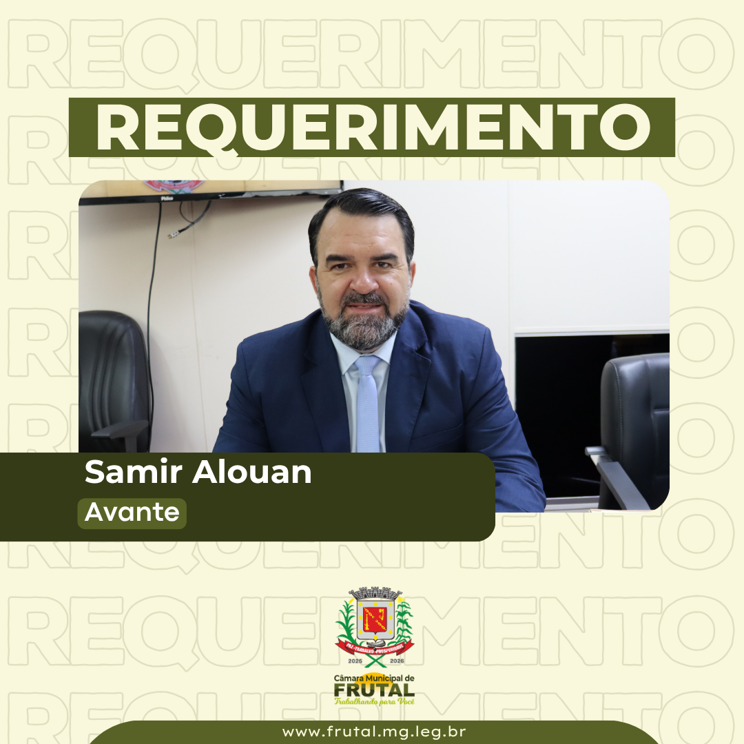 Vereador Samir Alouan busca informações renovação de contrato entre a Prefeitura e a Copasa
